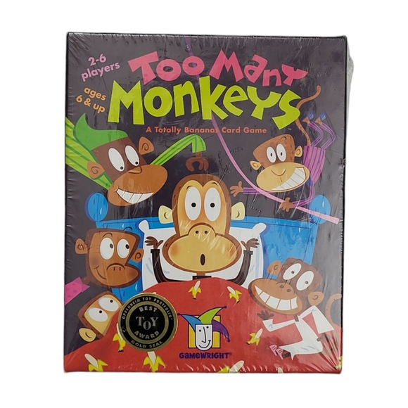 SEALED Too Many Monkeys A Totally Bananas Card Game Kids Family Made In The USA - Picture 1 of 11